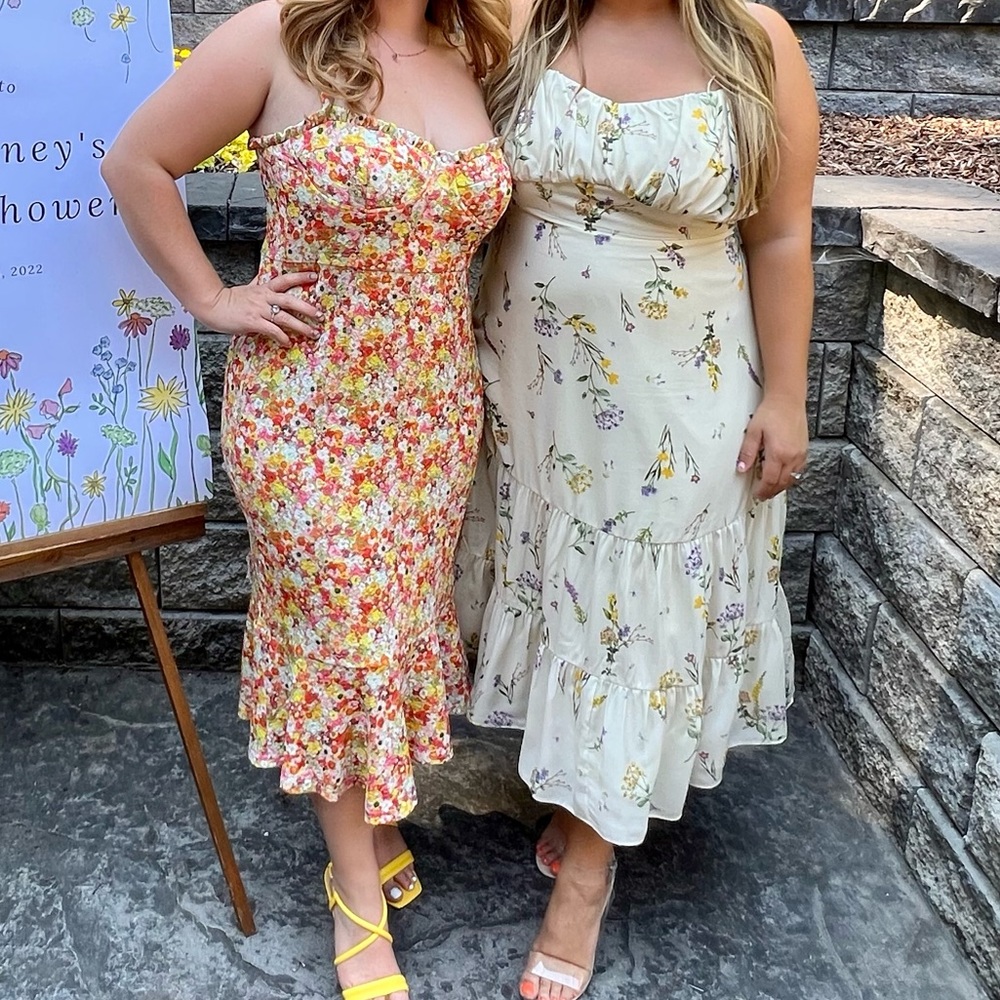Anthropology Hutch Selene Floral Midi Dress
